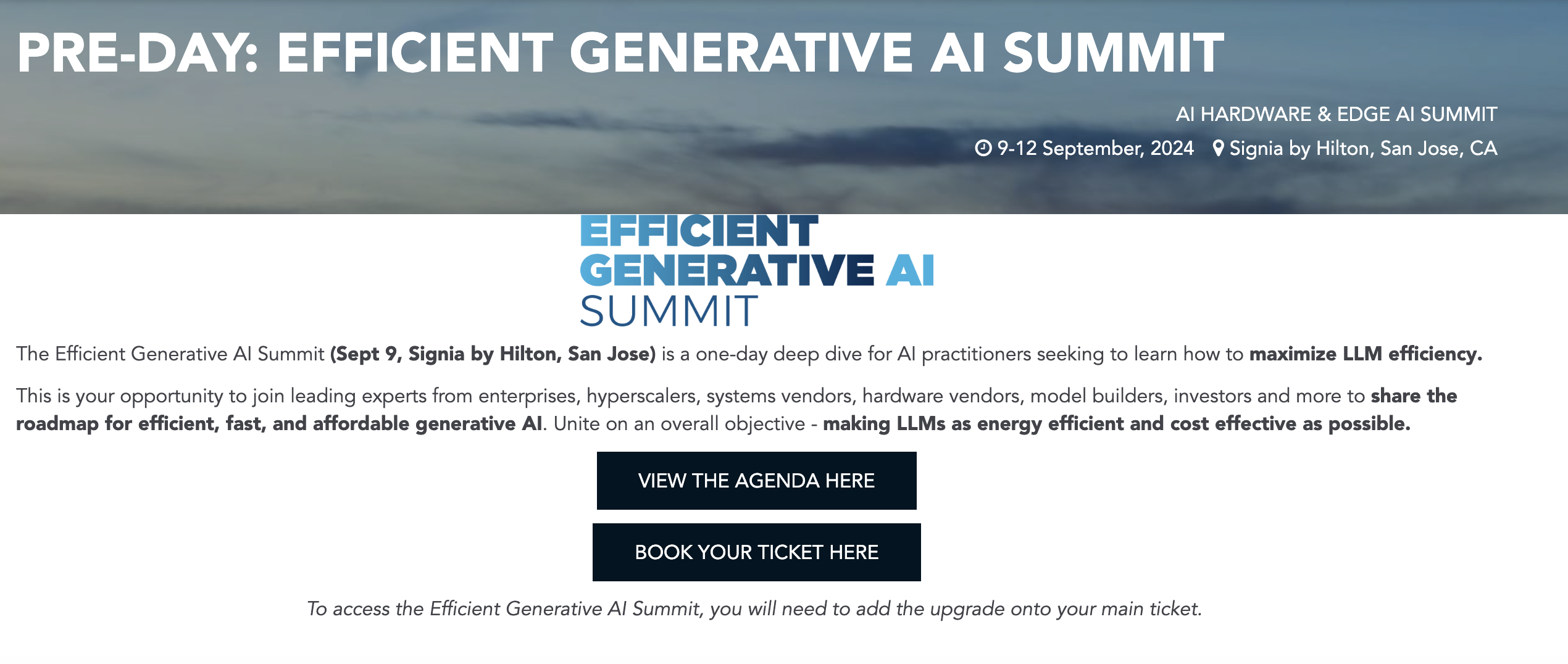 Pre-Day: Efficient Generative AI Summit | Kisaco Research